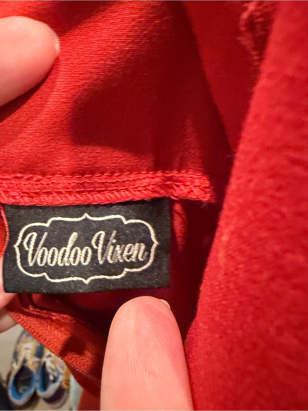 Voodoo Vixen Rust Red Cross-Back Pinafore Midi Dress - Picture 2 of 2